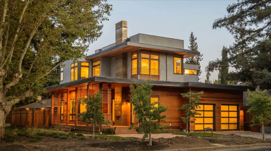 Modern modular home exterior